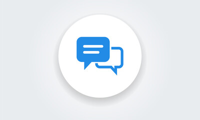 Talk, text message, speech bubble, Chat icon symbol vector illustration, design element