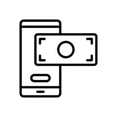 online payment icon for your website design, logo, app, UI. 