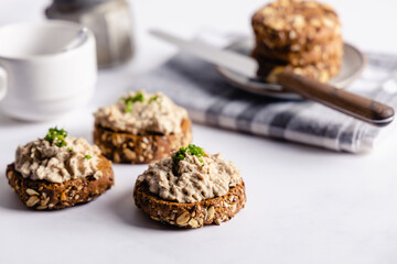 Homemade vegan tuna spread.