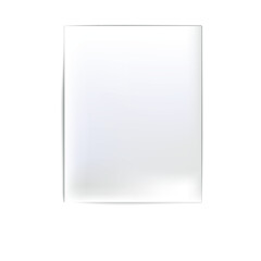 White paper sheet on white background. Rectangle shape.Template of page with shadow