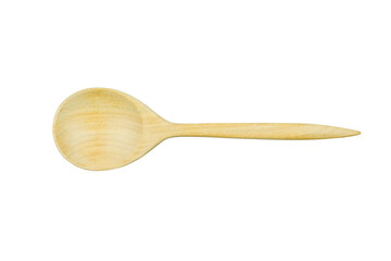 Top view of wood spoon
