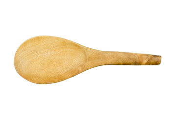 Top view of wood spoon