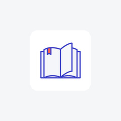 Book, �library�fully editable vector fill icon 