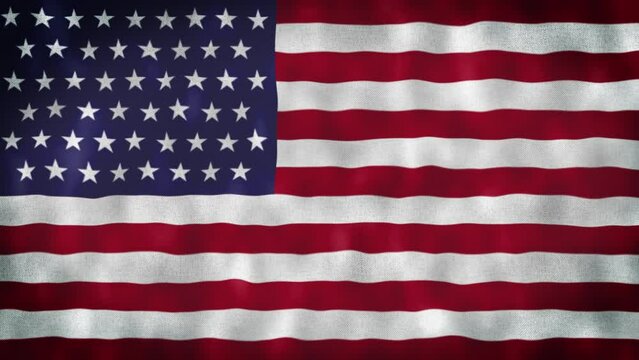 American flag video. 2d United States American Flag Slow Motion video. US American Flag Blowing Close Up. US Flags Motion Loop 4k USA Background. USA flag Closeup, 4k