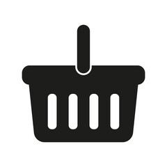 Shopping basket icon - vector illustration. Shop cart, bag, online purchase, retail vector illustration design on white background.
