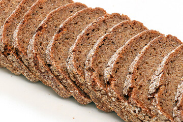 Sliced wholemeal rye bread