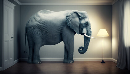 Elephant in the room, concept of you mean that there is an obvious problem