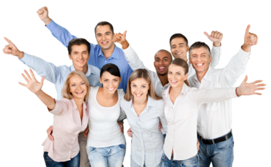 Portrait of Business People Celebrating