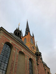 Fototapeta na wymiar The Riddarholmen Church in Stockholm 