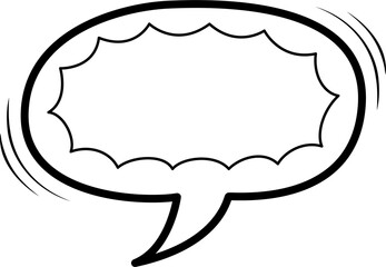 doodle bubble speech