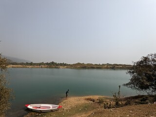 boat on the lake