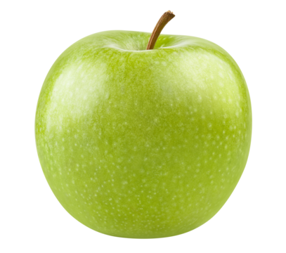 Delicious green apple cut out