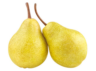 Delicious pears cut out