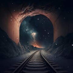 train in the night