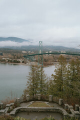 green bridge over water vancouver canada