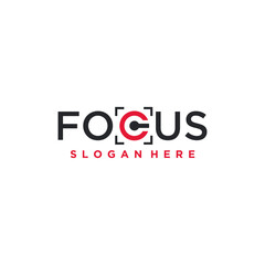 Focus Logo Design Vector