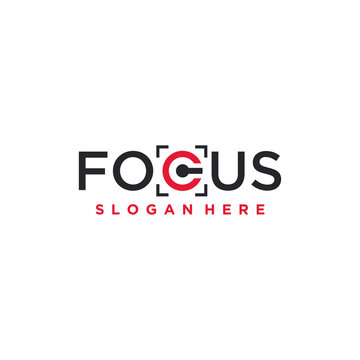 Focus Logo Design Vector
