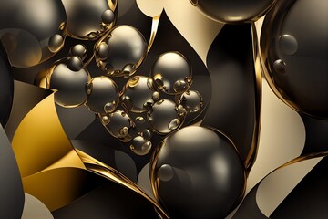 Abstract Inflate spheres wallpaper 