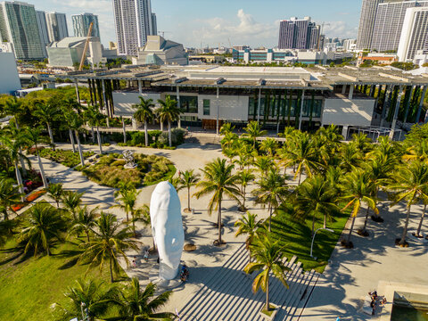 Giant Head Statue at the Perez Art Museum Miami