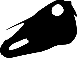 Real Pony skull silhouette