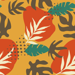 Dark Seamless Elegant Isolated Surface Backdrop. Vibrant Repeated Classic Plant Style, Seamless Pattern.