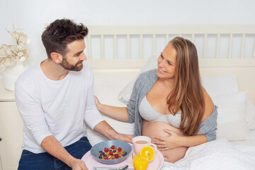 Obraz na płótnie Canvas healthy food for pregnant woman