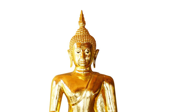 golden Buddha statue for worship	