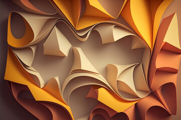 Abstract Cutout Paper Background for Creative Design Projects