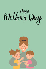 Happy mother's day card, woman, super mom, Happy women's day, Happy woman's day card, 8th of March card, Mother's day