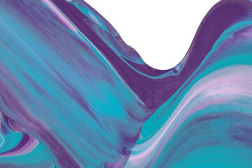 Mint Lilac Purple Abstract Paint Stroke Fluid Liquid Pastel