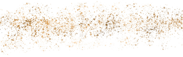 gold sparkle splatter border