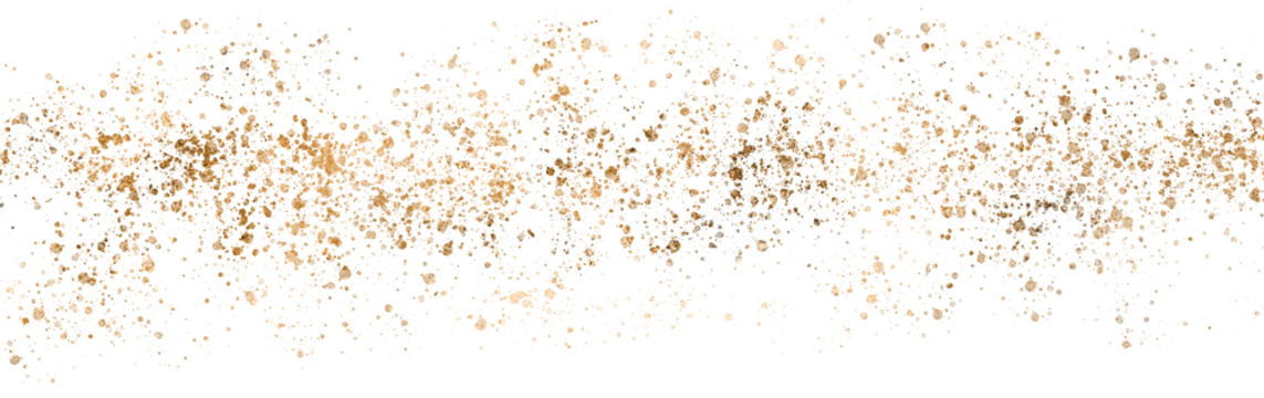 gold sparkle splatter border