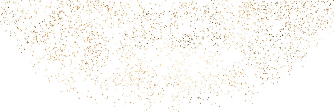 gold sparkle splatter border