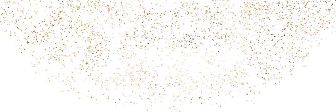 gold sparkle splatter border