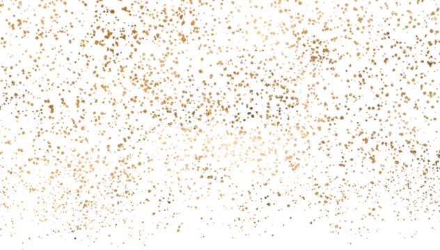 gold sparkle splatter border