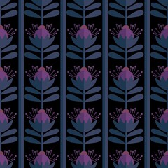 Floral seamless flower pattern for fabrics and textiles and packaging and gifts and cards and linens and kids