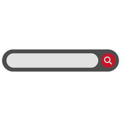Search Bar Button Vector Design