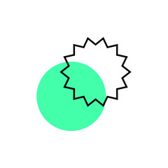 Geometric Memphis Abstract Shape Ornament