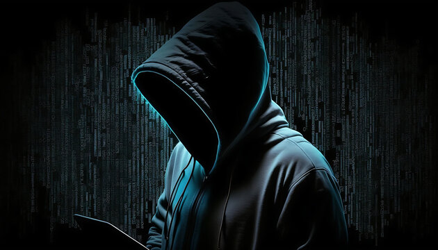 Hacker. Cybersecurity. Ai generated.