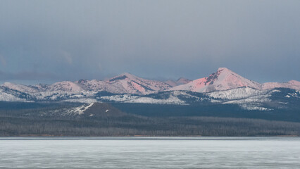 Yellowstone National Park sunset