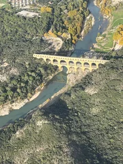 Foto op Plexiglas Pont du Gard Vue aérienne Pont du gard