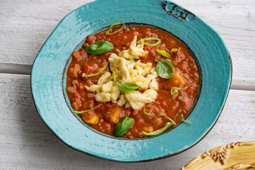 Linsengemüse mit Spätzle 