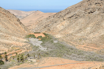 View of the Las Peñitas ravine in Fuerteventura