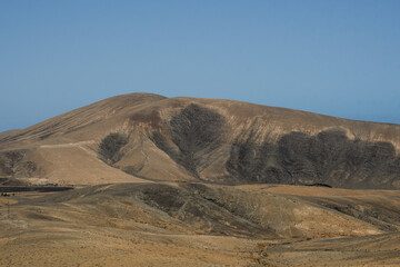 Panoramic views from the Las Peñitas ravine in Fuerteventura