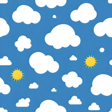 pattern with clouds