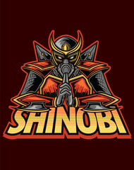 shinobi logo mascot illustration