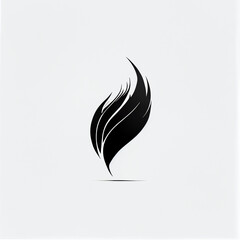Minimalist logo, japanese ink painting style