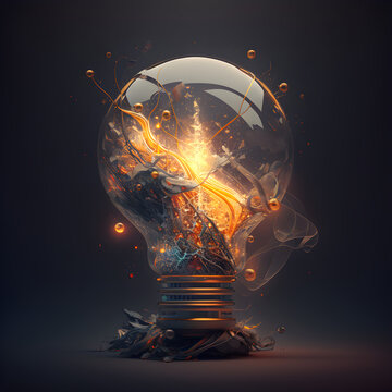 Lamp realistic 3D