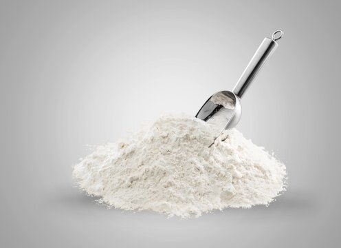 Pile of white powder with spoon on the desk