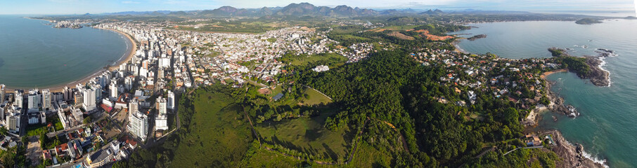 Fototapeta na wymiar Panorama Guarapari, Espírito Santo. 
